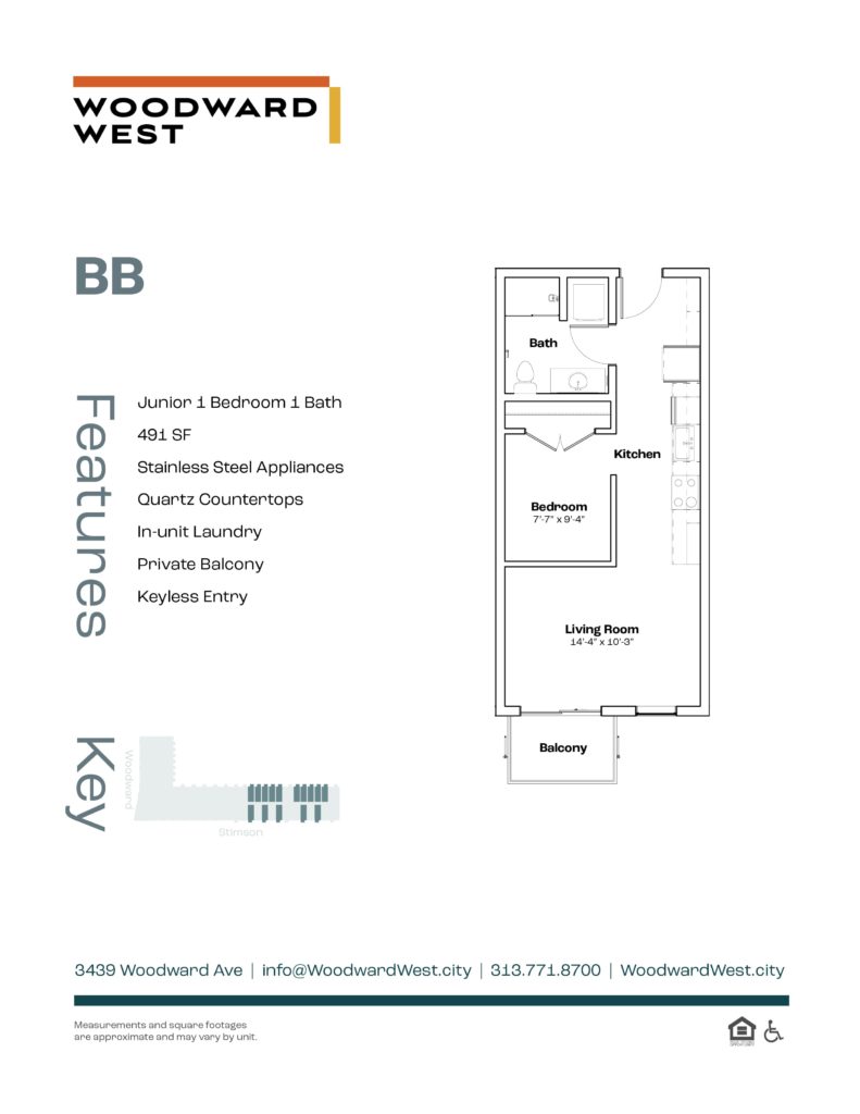 Woodward West Floor Plans-B-Balcony
